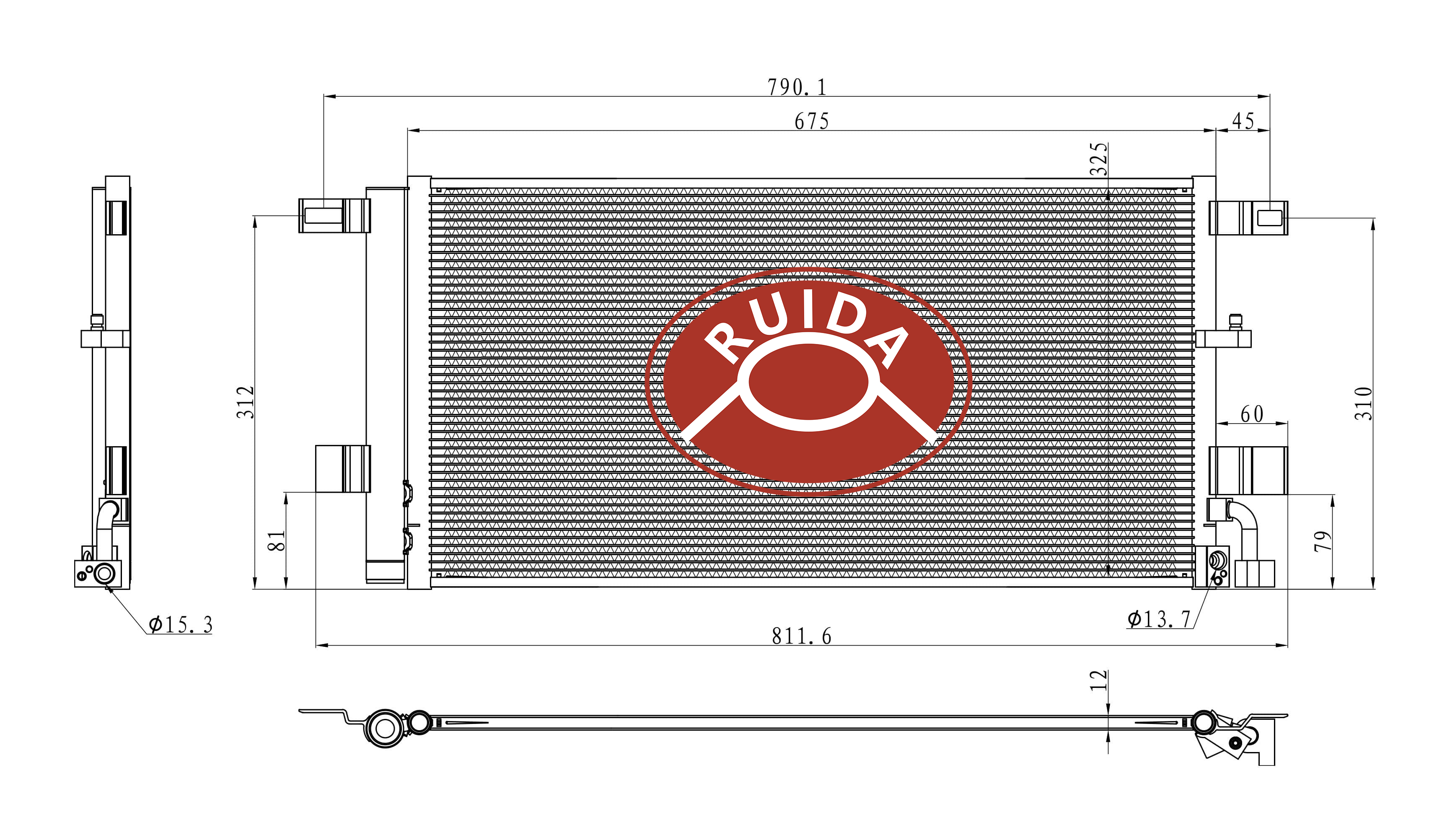 DPI30057Auto A/c Condenser