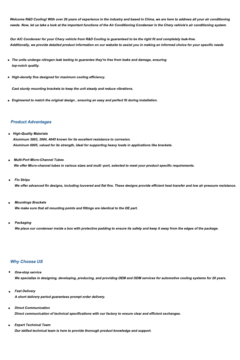  OE F018105010 Advantages