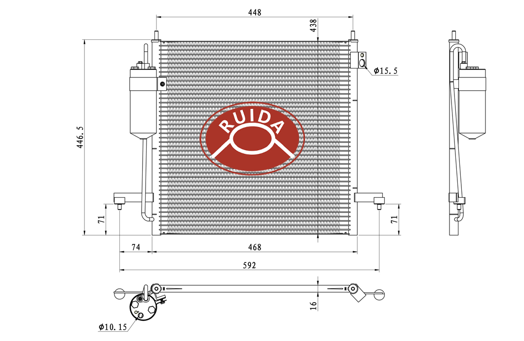OEMN123606 condenser drawing